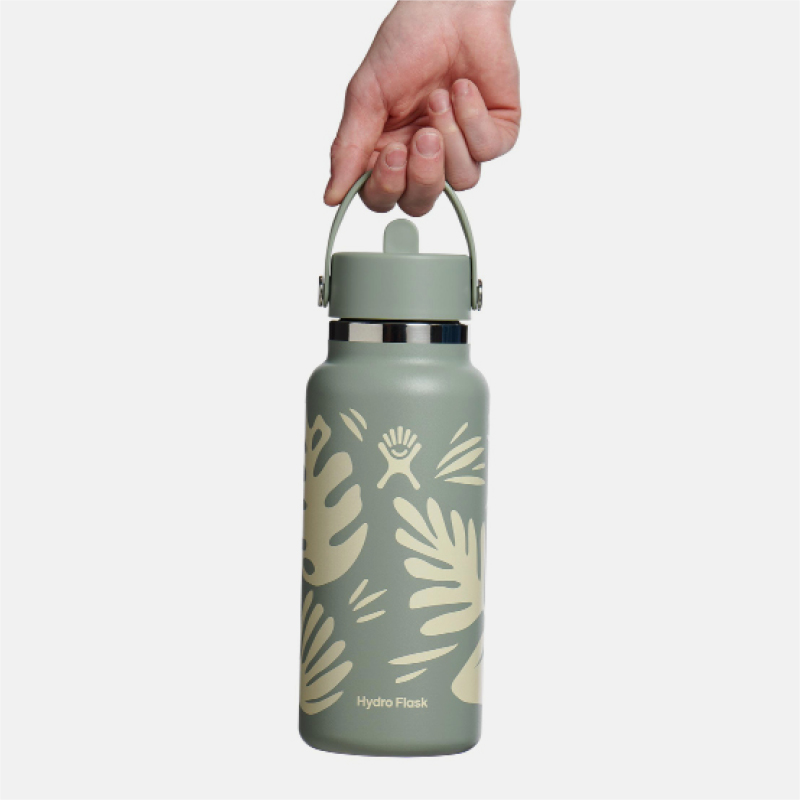 32oz Wide Mouth with Flex Straw Cap פיה רחבה נפתחת image number null